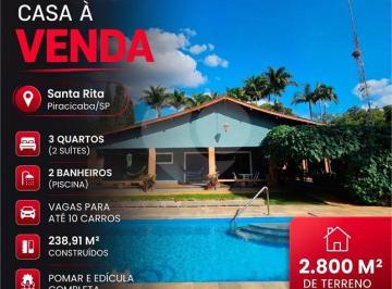 Imagem Principal · Casa Estilo Chácara à Venda – Santa Rita – Piracicaba/SP | 2.800 m² de terreno