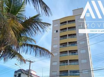 Apartamento · 40m² · 1 Quarto · 1 Vaga · Apartamento 1 dormitório com sacada, 40 M² em Praia Grande, Jardim Real, prédio frente ao mar e próx