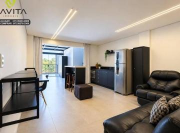 9a496987b96141c10d2d386ade81ec3d5b717484 · Apartamento com terraço, mobiliado, para ALUGAR, no Edifício Loft Tetto ao lado do Campus II da FURB