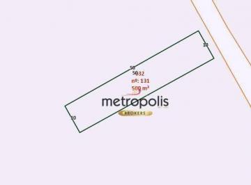 Planta · Terreno à venda, 500 m² por R$ 1.600.000,00 - Santa Maria - Santo André/SP