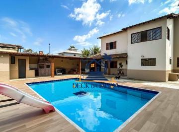 Deck com Piscina · Casa com 4 dormitórios à venda, 295 m² por R$ 750.000 - Balneário São Pedro - São Pedro da Aldeia/RJ