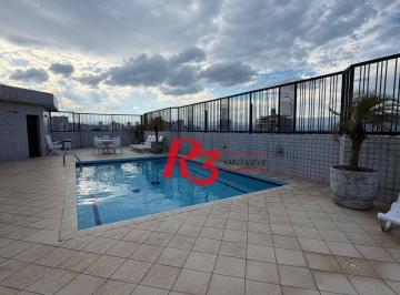 b444a59f0bb8c0addbf1b1111bd0a1c1a8f00eaf · Apartamento com 3 dormitórios para alugar, 137 m² por R$ 9.000,00/mês - Aparecida - Santos/SP