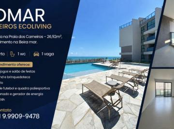 Apartamento de 1 quarto, Tamandaré · FLAT À VENDA NO NOMAR CARNEIROS ECOLIVING 26M², 1 QUARTO 1 WC 1 VAGA