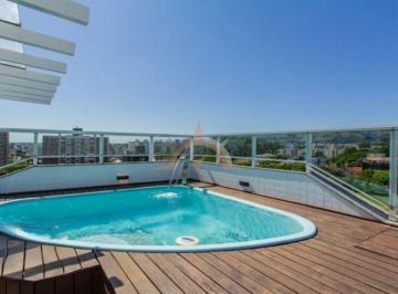 Apartamento · 211m² · 3 Quartos · 2 Vagas · Cobertura mobiliada com piscina e vista 360° no Jardim Planalto – POA