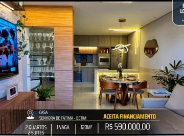 Casa · 120m² · 3 Quartos · 1 Vaga · CASA COM ALTO PADRÃO - 2 SUITES - ENERGIA FOTOVOLTAICA - PLANEJADOS