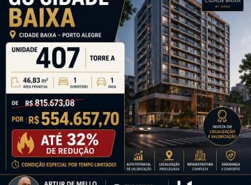 Apartamento de 1 quarto, Porto Alegre · CAMPANHA DE DESCONTOS - ATÉ 32 % DE DESCONTO