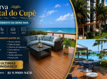 Apartamento de 1 quarto, Ipojuca · FLAT À VENDA NA BEIRA MAR PRAIA DO PONTAL DO CUPE, 1 QUARTO 1 WC 1 VAGA 30M²