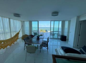 Apartamento · 250m² · 4 Quartos · 2 Vagas · Cobertura 250m² 4 quartos sendo 4 suítes na Beira Mar em Cabedelo para Aluguel de Veraneio
