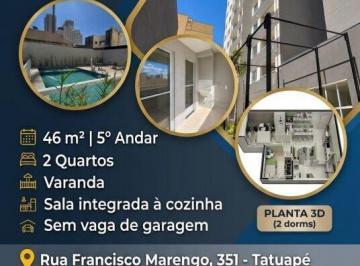 Apartamento · 46m² · 2 Quartos · APARTAMENTO NOVO 46M² - VENDA - TATUAPÉ - SÃO PAULO