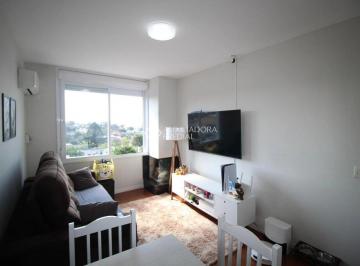 Apartamento · 60m² · 2 Quartos · 1 Vaga · Apartamento 2 dormitórios com lareira, churrasqueira e vaga coberta no Petrópolis