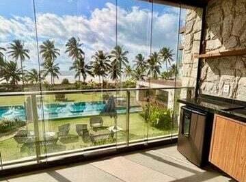 Apartamento · 80m² · 2 Quartos · 1 Vaga · Apartamento mobiliado para locação no Residencial Pétra - Frente Mar