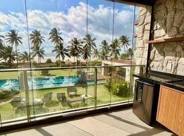 Apartamento · 80m² · 2 Quartos · 1 Vaga · Apartamento mobiliado para locação no Residencial Pétra - Frente Mar