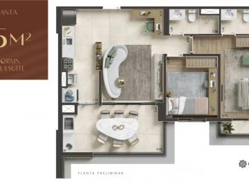 Apartamento · 75m² · 2 Quartos · 2 Vagas · Apartamento para venda em Alphaville Industrial de 75.00m² com 2 Quartos, 1 Suite e 2 Garagens