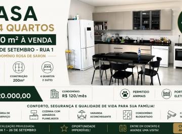 Casa de 4 quartos, Vicente Pires · Casa 4 quartos, 1 suíte, 400m² de lote e 200m² construídos, em condomínio fechado com segurança.