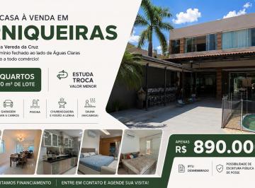 Casa de 4 quartos, Águas Claras · Casa 4 Suítes à Venda em Arniqueiras, Condomínio Fechado, Piscina, 400m², 6 Vagas e Permuta