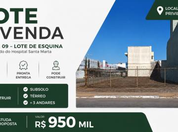 Terreno , Taguatinga · Lote de Esquina Comercial à Venda em Taguatinga Sul, QSE 09, ao Lado do Hospital Santa Marta