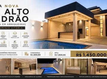 Casa de 3 quartos, Águas Claras · Casa Alto Padrão à Venda em Arniqueiras, 3 Suítes, Piscina Aquecida, Condomínio Fechado, 408m²