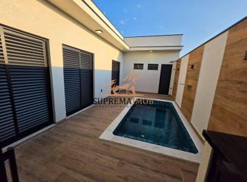 Casa · 141m² · 3 Quartos · 2 Vagas · Casa térrea de alto padrão com piscina - Condomínio Reserva Ipanema