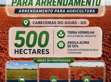 Rural , Cabeceiras · Arrendamento agricola Cabeceiras-GO - 500 Hectares - 2 safras de carência
