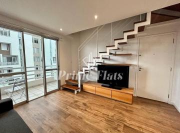 Apartamento · 74m² · 2 Quartos · 2 Vagas · Flat em Indianópolis, São Paulo/SP de 74m² 2 quartos para locação R$ 4.650,00/mes