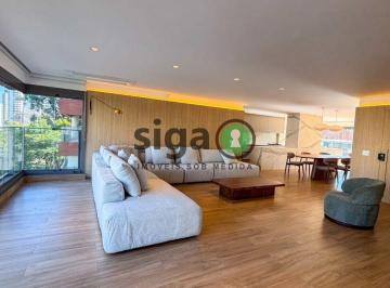 Apartamento · 232m² · 4 Quartos · 3 Vagas · Apartamento de Alto Padrão mobiliado  Locação no Campo Belo 233 m²
