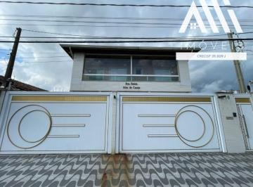 Casa · 66m² · 2 Quartos · 1 Vaga · Sobrado em condomínio MOBILIADO, 2 dormitórios em Praia Grande, Maracanã, 200 metros da praia e próx