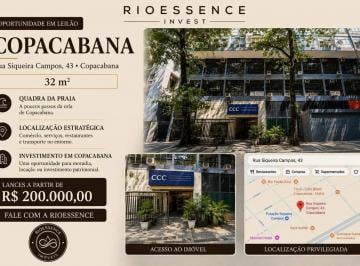 Apartamento · 32m² · OPORTUNIDADE EM LEILÃO | RIOESSENCE INVEST