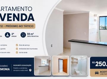 Apartamento de 2 quartos, Vicente Pires · Apartamento 2 Quartos à Venda na Rua 12, Próximo ao Tático | 55m² | Condomínio Harmonia | 2º Andar