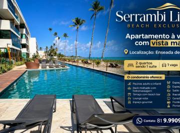 Apartamento de 2 quartos, Ipojuca · APARTAMENTO À VENDA FRENTE MAR EM SERRAMBI BEACH LIVING EXCLUSIVE 2 QUARTOS SENDO 1 SUITE 63M²