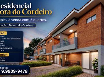 Casa de 3 quartos, Recife · CASA DUPLEX À VENDA NO BAIRRO DO CORDEIRO NO RESIDENCIAL AURORA DO CORDEIRO 71M²