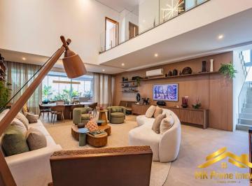 Casa · 390m² · 4 Quartos · 6 Vagas · Casa Contemporânea Seminova com Deck Deslizante na Piscina – Tamboré 11