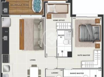 Apartamento · 67m² · 2 Quartos · 1 Vaga · HUB COMPACT LIFE BY CITY codigo: 126705