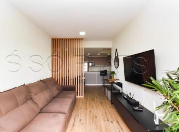 Apartamento · 54m² · 1 Quarto · 1 Vaga · Flat mobiliado à venda no Centro de Curitiba 54m² próximo à Rua 24 Horas