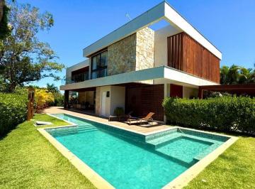 Casa · 520m² · 5 Quartos · 4 Vagas · Casa de Alto Padrão com 5 Suítes no Paraíso dos Lagos, Guarajuba – Porteira Fechada (Aceita Permuta)