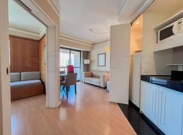Apartamento · 50m² · 1 Quarto · 1 Vaga · Flat para locação de alto padrão no Itaim, próximo ao Google com 50m², 1 dorm e 1 vaga.