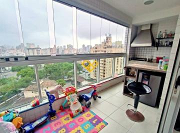 Varanda · Apartamento 3 Quartos para Locação em Santos - SP