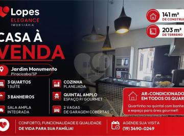 Imagem Principal · CASA TÉRREA À VENDA | JARDIM MONUMENTO | PIRACICABA/SP