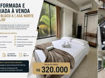Apartamento de 1 quarto, Brasília · Kitnet Reformada Mobiliada 23m² à Venda CLN 208 Asa Norte UnB Airbnb Investimento Alta Rentabilidade