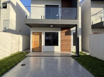 Casa · 106m² · 3 Quartos · 2 Vagas · Casa com 3 dormitórios à venda, 105m² por R$ 520.000 - Barroco (Itaipuaçu) - Mar