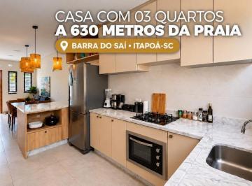 Casa · 89m² · 3 Quartos · 1 Vaga · Casa com 03 quartos á 630 metros da praia na Barra do Sai em Itapoá-SC