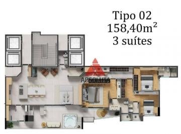 Apartamento · 158m² · 3 Quartos · 2 Vagas · Apartamento para venda em Centro de 158.00m² com 3 Quartos, 3 Suites e 2 Garagens