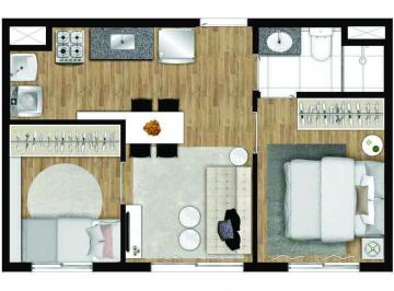Apartamento · 34m² · 2 Quartos · Apartamento para alugar em Jardim Taquaral de 34.00m² com 2 Quartos