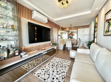 Apartamento · 72m² · 2 Quartos · 1 Vaga · Apartamento 2 Quartos com 1 Suíte e vista mar - Areias