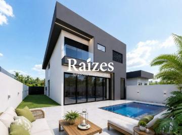 Casa · 230m² · 4 Quartos · 2 Vagas · Casa em Condomínio Fechado com 4 Suítes e lazer completo no Granja Marileusa em Uberlândia