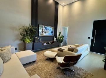 Casa · 220m² · 3 Quartos · 4 Vagas · Casa Térrea Moderna 3  Suítes, Closet, Escritório, Piscina Condomínio Villagio de Capri, Votorantim.