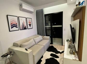 Apartamento · 55m² · 2 Quartos · 1 Vaga · Apartamento mobiliado porteira fechada no Campolim 2 dormitórios, suíte e varanda gourmet I JR Camp