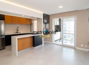 Sala · Apartamento com 1 dormitório para alugar, 69 m² por R$ 6.693,00/mês - Cerâmica - São Caetano do Sul/