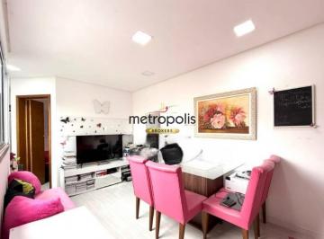 Sala de Estar · Cobertura com 2 dormitórios à venda, 76 m² por R$ 330.000,00 - Jardim Las Vegas - Santo André/SP
