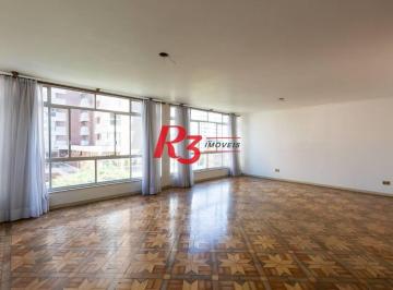 fe7609b299ead8981b8360f9cc9f61c2ee5c0bd4 · Apartamento com 3 dormitórios para alugar, 194 m² por R$ 7.900,00/mês - Embaré - Santos/SP