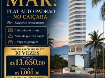 v0b6lnw2ytg3ymqwyzcymwqw_md · Flat Frente Mar no Caiçara | 1 Dormitório | Sacada Gourmet | Entrada Facilitada